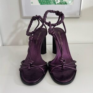 Purple Strappy Heels by Tamara Mellon